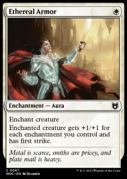 Ethereal Armor - Commander: Wilds of Eldraine (Common) [WOC-67]