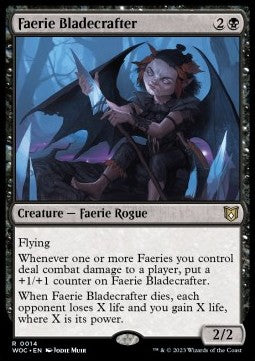 Faerie Bladecrafter - Commander: Wilds of Eldraine (Rare) [WOC-14]
