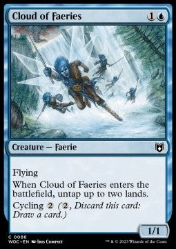 Cloud of Faeries - Commander: Wilds of Eldraine (Common) [WOC-86]