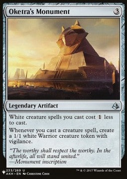 Oketra's Monument - Secret Lair Commander Deck: Angels: They're Just Like Us but Cooler (Uncommon)