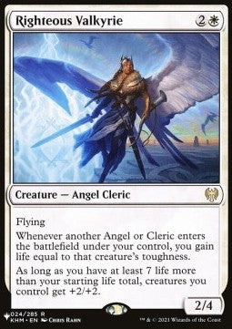 Righteous Valkyrie - Secret Lair Commander Deck: Angels: They're Just Like Us but Cooler (Rare)