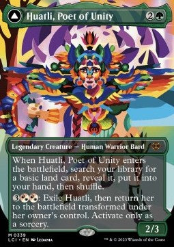 Huatli, Poet of Unity // Roar of the Fifth People (V.2) - The Lost Caverns of Ixalan: Extras (Mythic) [XLCI-339]