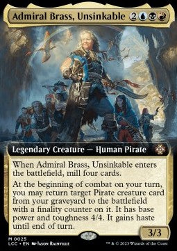 Admiral Brass, Unsinkable (V.2) - Commander: The Lost Caverns of Ixalan: Extras (Mythic) [XLCC-25]