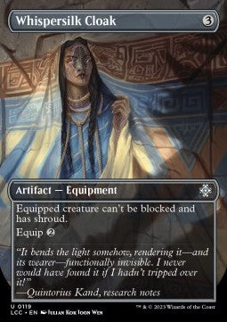 Whispersilk Cloak - Commander: The Lost Caverns of Ixalan: Extras (Uncommon) [XLCC-119]