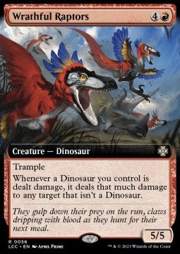 Wrathful Raptors - Commander: The Lost Caverns of Ixalan: Extras (Rare) [XLCC-56]