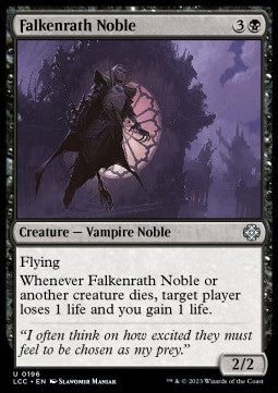 Falkenrath Noble⁣ - Commander: The Lost Caverns of Ixalan⁣ (Uncommon)⁣ [196]