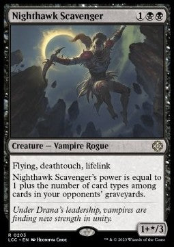 Nighthawk Scavenger⁣ - Commander: The Lost Caverns of Ixalan⁣ (Rare)⁣ [203]