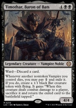 Timothar, Baron of Bats⁣ - Commander: The Lost Caverns of Ixalan⁣ (Mythic)⁣ [210]