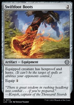 Swiftfoot Boots⁣ - Commander: The Lost Caverns of Ixalan⁣ (Uncommon)⁣ [314]