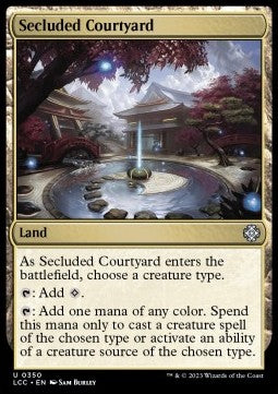 Secluded Courtyard⁣ - Commander: The Lost Caverns of Ixalan⁣ (Uncommon)⁣ [350]