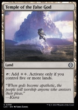Temple of the False God⁣ - Commander: The Lost Caverns of Ixalan⁣ (Uncommon)⁣ [359]