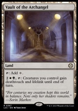 Vault of the Archangel⁣ - Commander: The Lost Caverns of Ixalan⁣ (Rare)⁣ [367]