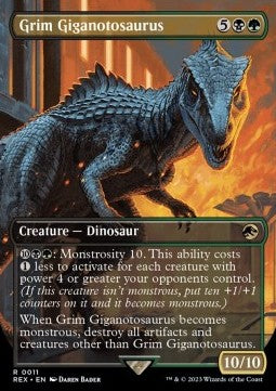 Grim Giganotosaurus (V.1) - Universes Beyond: Jurassic World Collection (Rare) [REX-11]