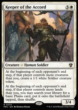 Keeper of the Accord - Commander: Murders at Karlov Manor (Rare) [MKC-70]