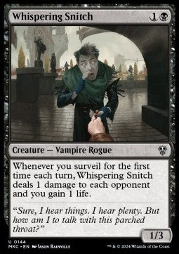 Whispering Snitch - Commander: Murders at Karlov Manor (Uncommon) [MKC-144]