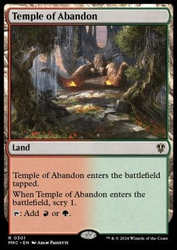 Temple of Abandon - Commander: Murders at Karlov Manor (Rare) [MKC-301]