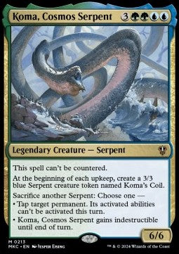 Koma, Cosmos Serpent - Commander: Murders at Karlov Manor (Mythic) [MKC-213]