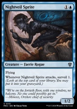 Nightveil Sprite - Commander: Murders at Karlov Manor (Uncommon) [MKC-113]