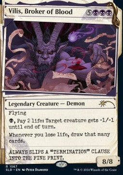 Vilis, Broker of Blood - Secret Lair Drop Series: Winter Superdrop 2024 (Rare) [SLDW24-1567]