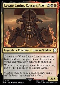Legate Lanius, Caesar's Ace⁣ - Universes Beyond: Fallout⁣ (Uncommon)⁣ [107]