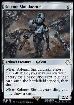 Solemn Simulacrum⁣ - Universes Beyond: Fallout⁣ (Rare)⁣ [240]