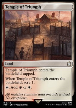 Temple of Triumph⁣ - Universes Beyond: Fallout⁣ (Rare)⁣ [312]