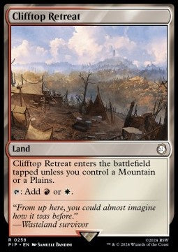 Clifftop Retreat⁣ - Universes Beyond: Fallout⁣ (Rare)⁣ [258]