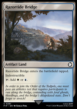 Razortide Bridge⁣ - Universes Beyond: Fallout⁣ (Common)⁣ [281]