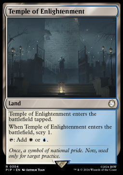 Temple of Enlightenment⁣ - Universes Beyond: Fallout⁣ (Rare)⁣ [304]