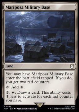 Mariposa Military Base⁣ - Universes Beyond: Fallout⁣ (Rare)⁣ [151]