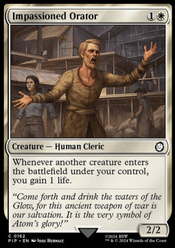 Impassioned Orator⁣ - Universes Beyond: Fallout⁣ (Common)⁣ [162]