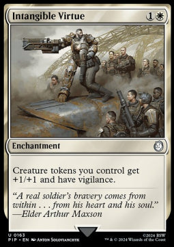 Intangible Virtue⁣ - Universes Beyond: Fallout⁣ (Uncommon)⁣ [163]
