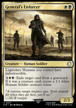 General's Enforcer⁣ - Universes Beyond: Fallout⁣ (Uncommon)⁣ [217]