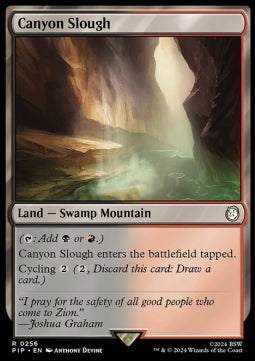Canyon Slough⁣ - Universes Beyond: Fallout⁣ (Rare)⁣ [256]