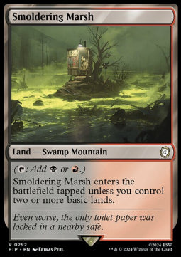 Smoldering Marsh⁣ - Universes Beyond: Fallout⁣ (Rare)⁣ [292]