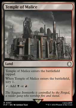Temple of Malice⁣ - Universes Beyond: Fallout⁣ (Rare)⁣ [307]
