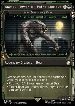 Ayula, Queen Among Bears (V.1) - Universes Beyond: Fallout: Extras (Rare) [XPIP-348]