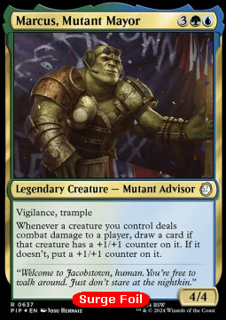Marcus, Mutant Mayor (V.2) - Universes Beyond: Fallout: Extras (Rare) [XPIP-637]
