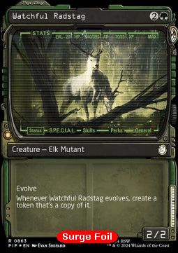 Watchful Radstag (V.3) - Universes Beyond: Fallout: Extras (Rare) [XPIP-863]