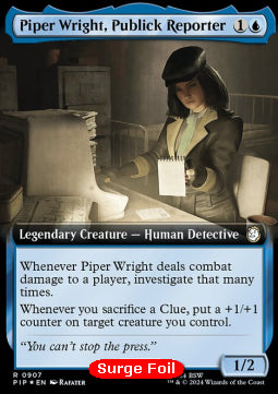 Piper Wright, Publick Reporter (V.3) - Universes Beyond: Fallout: Extras (Rare) [XPIP-907]