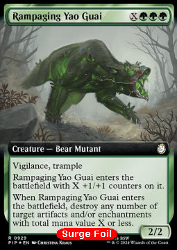 Rampaging Yao Guai (V.3) - Universes Beyond: Fallout: Extras (Rare) [XPIP-929]