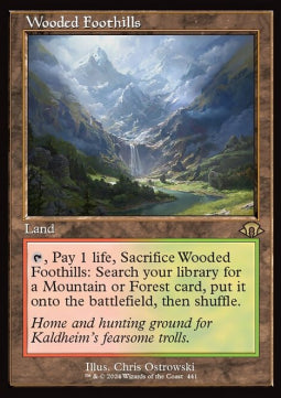 Wooded Foothills (V.2)⁣ - Modern Horizons 3: Extras⁣ (Rare)⁣ [441]