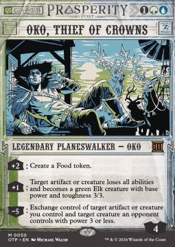 Oko, Thief of Crowns (V.1) - Breaking News (Mythic) [OTP-50]