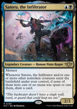 Satoru, the Infiltrator - Outlaws of Thunder Junction (Rare) [OTJ-230]