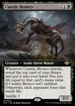 Caustic Bronco - Outlaws of Thunder Junction: Extras (Rare) [XOTJ-324]