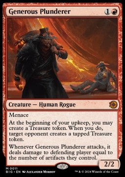 Generous Plunderer (V.1) - The Big Score (Mythic) [BIG-11]