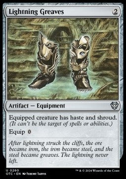 Lightning Greaves - Commander: Outlaws of Thunder Junction (Uncommon) [OTC-260]