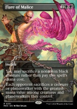 Flare of Malice (V.1)⁣ - Modern Horizons 3: Extras⁣ (Rare)⁣ [331]