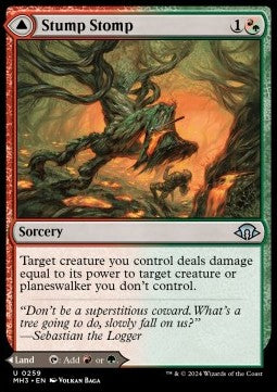 Stump Stomp // Burnwillow Clearing⁣ - Modern Horizons 3⁣ (Uncommon)⁣ [259]