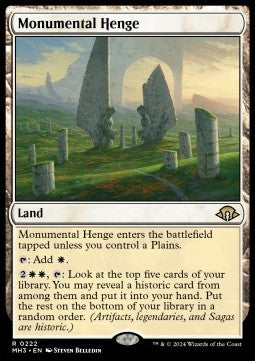 Monumental Henge⁣ - Modern Horizons 3⁣ (Rare)⁣ [222]